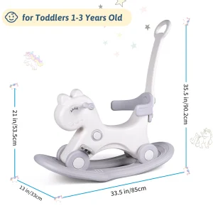 Rocking Horse, 1/2/3 Years Old Kids Ride-on Toy