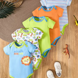 5PCS Spring/Summer New Baby Cotton jumpsuit