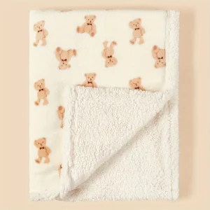Baby Cartoon Bear Printed Blanket