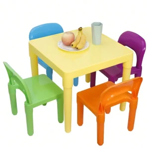 Kids Table and 4 Chairs Toys Fun Activity Furniture