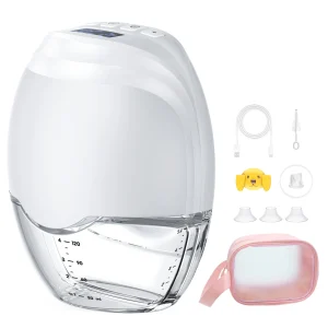 2/1pcs Wearable Breast Pump with LED Display 3Modes