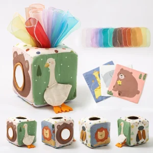 Montessori Toy cotton Magic Tissue Box