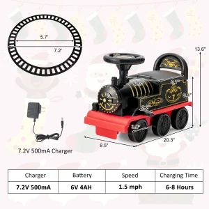6V Electric Kids Ride On Train Motorized