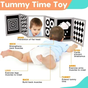 Black and White Baby Book Montessori Baby